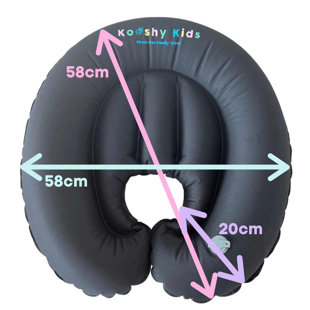 Kooshy Kloud™ | Kids Inflatable Travel Pillow for Plane