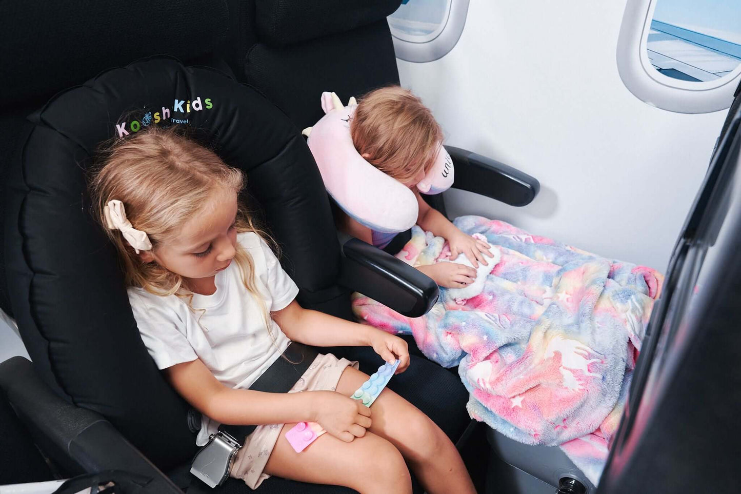 Kooshy Kloud™ | Kids Inflatable Travel Pillow for Plane